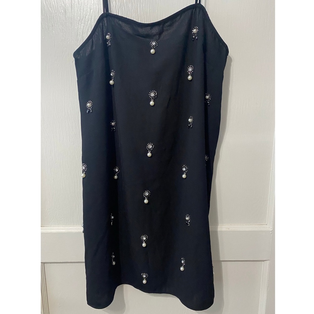 Appliquéd Silk Dress from H&M